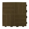 Piastrella da esterno in WPC Mixtile marrone 40x40 cm