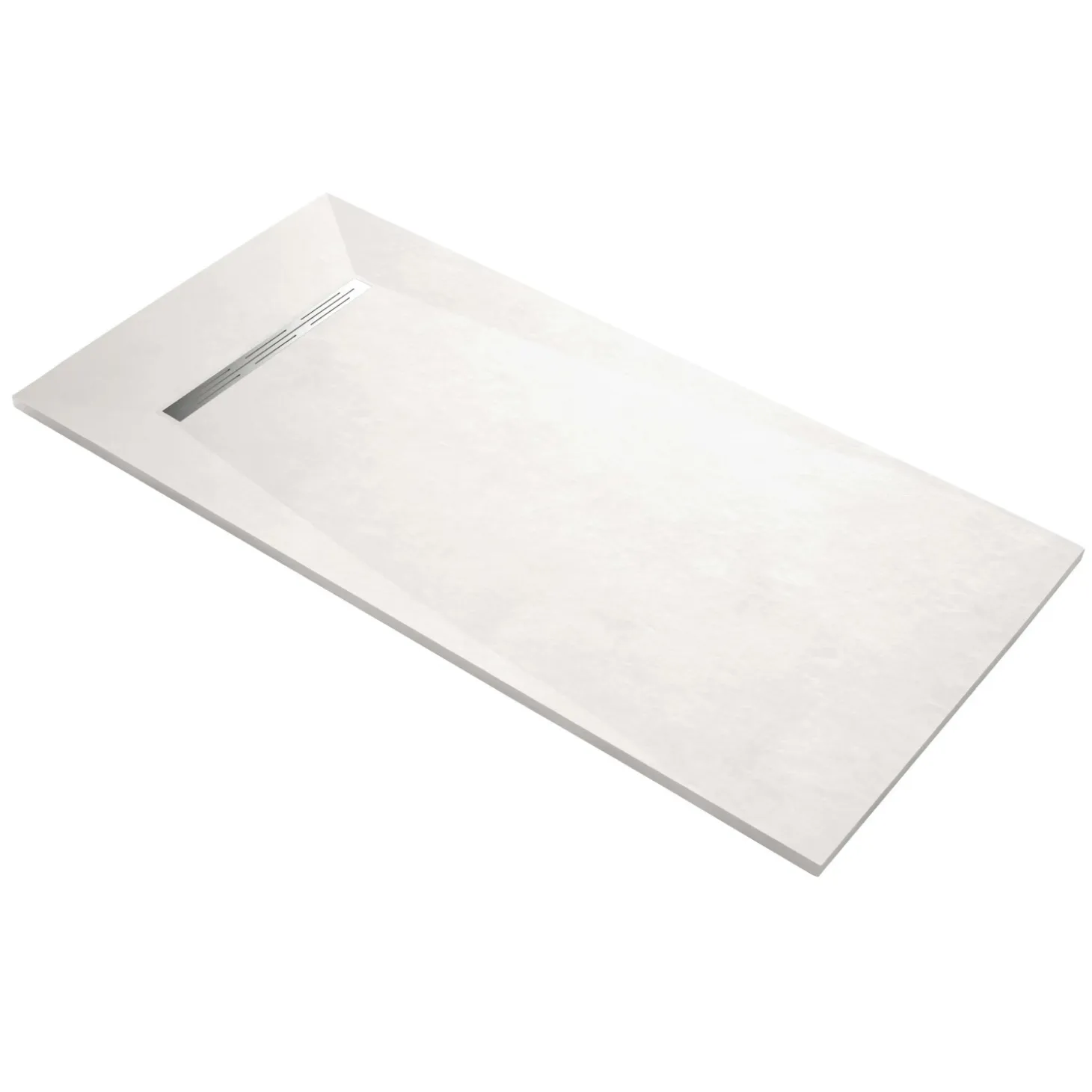 Piatto doccia in marmoresina Advance 80x160 cm bianco