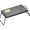 Pietra ollare con supporto e gambe pieghevoli 30x40 cm