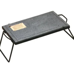 Pietra ollare con supporto e gambe pieghevoli 30x40 cm