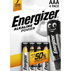 Pila alcalina Energizer ALK POWER AAA Micro 4 pz