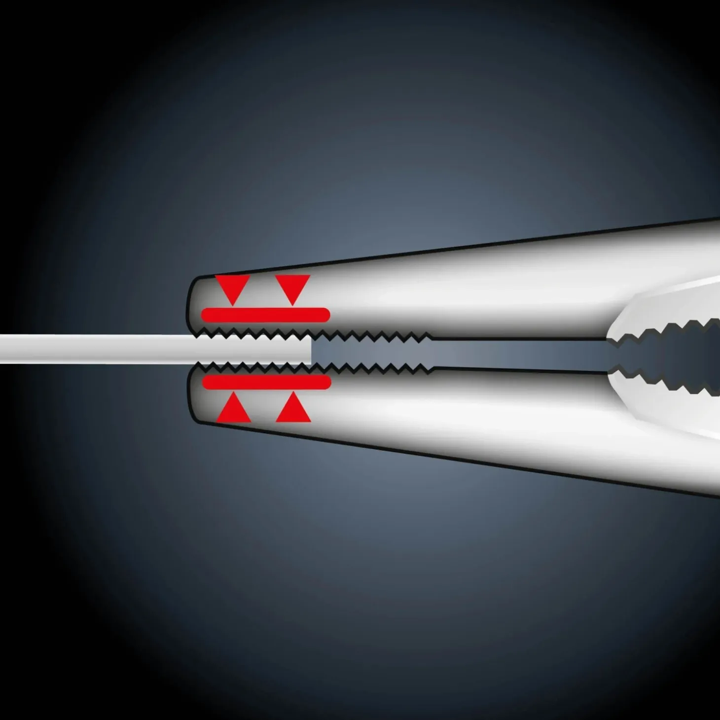 Pinza becchi lunghi dritti LUX-TOOLS VDE Professional L 200 mm