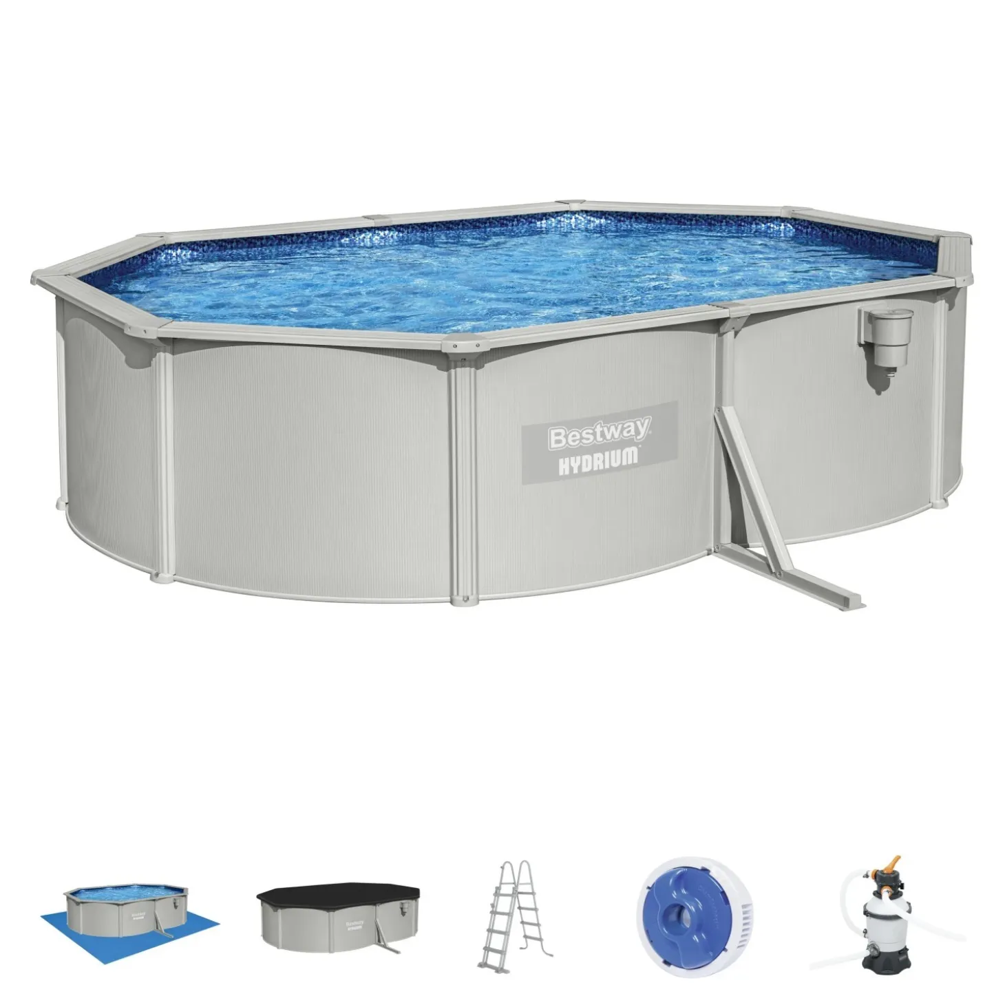 Piscina Bestway Hydrium 500x360x120 cm con filtro a sabbia