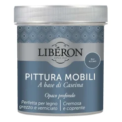 Pittura Mobili a base di Caseina Blu acciaio 0,5 l