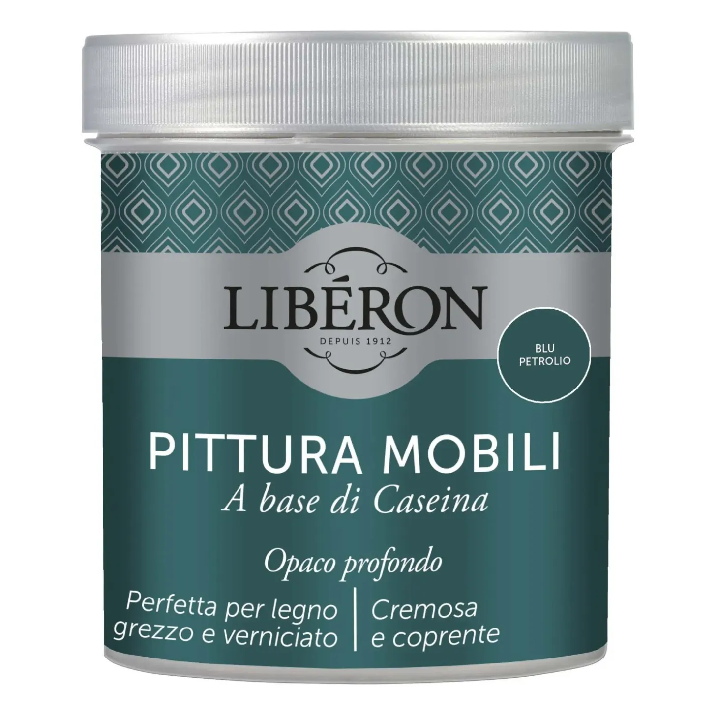 Pittura Mobili a base di Caseina Blu petrolio 0,5 l