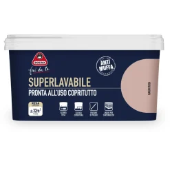 Pittura per interni antimuffa Boero Superlavabile marmo rosa 2,5 l