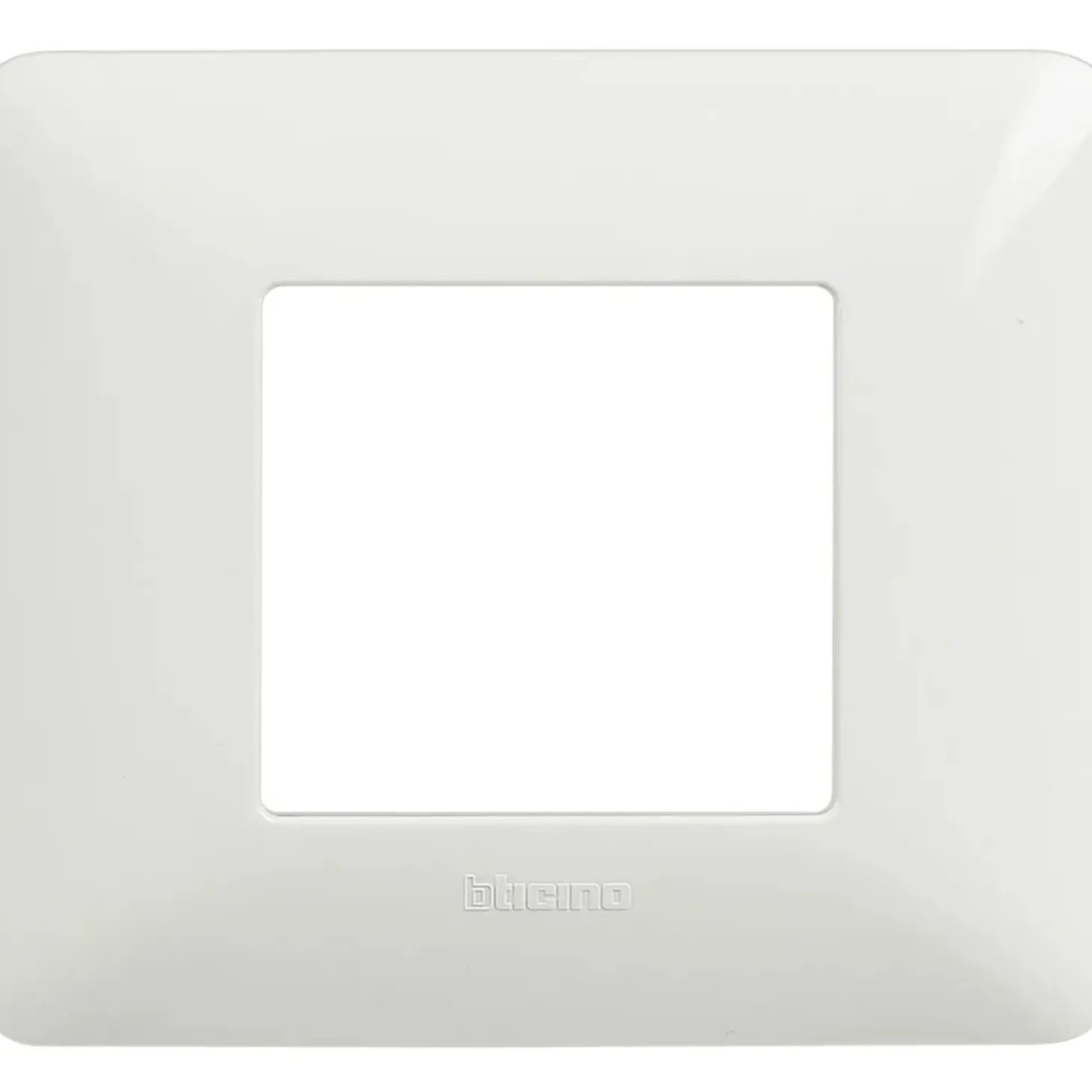 Placca Bticino Matix 2 moduli 96x84 mm bianca