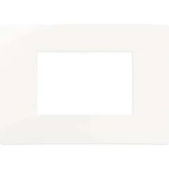 Placca Plana Up 3 moduli bianco