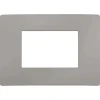 Placca Plana Up 3 moduli grigio cemento