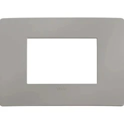 Placca Plana Up 3 moduli grigio cemento