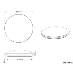 Plafoniera LED Putz 1500 lm bianco neutro Ø 37 cm