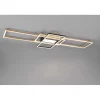 Plafoniera LED Trio Irvine 7100 lm bianco neutro 105x42x6 cm ottone