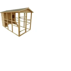 Pollaio a pannelli extra-large con rampa 160x324 cm