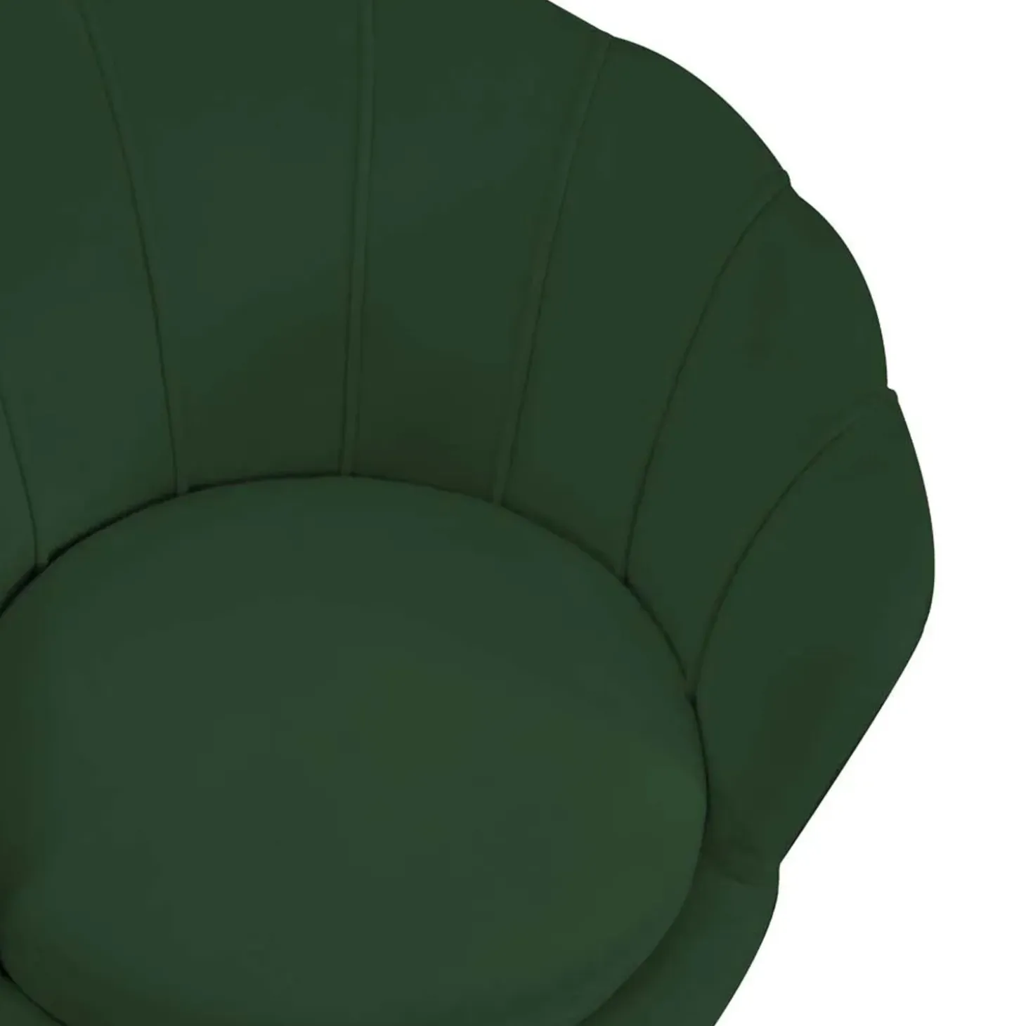 Poltrona in velluto Tulipan 73x72xh45/75 cm verde