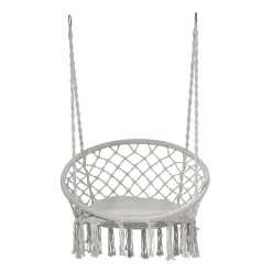 Poltrona sospesa in corda naturale 55x78x65 cm