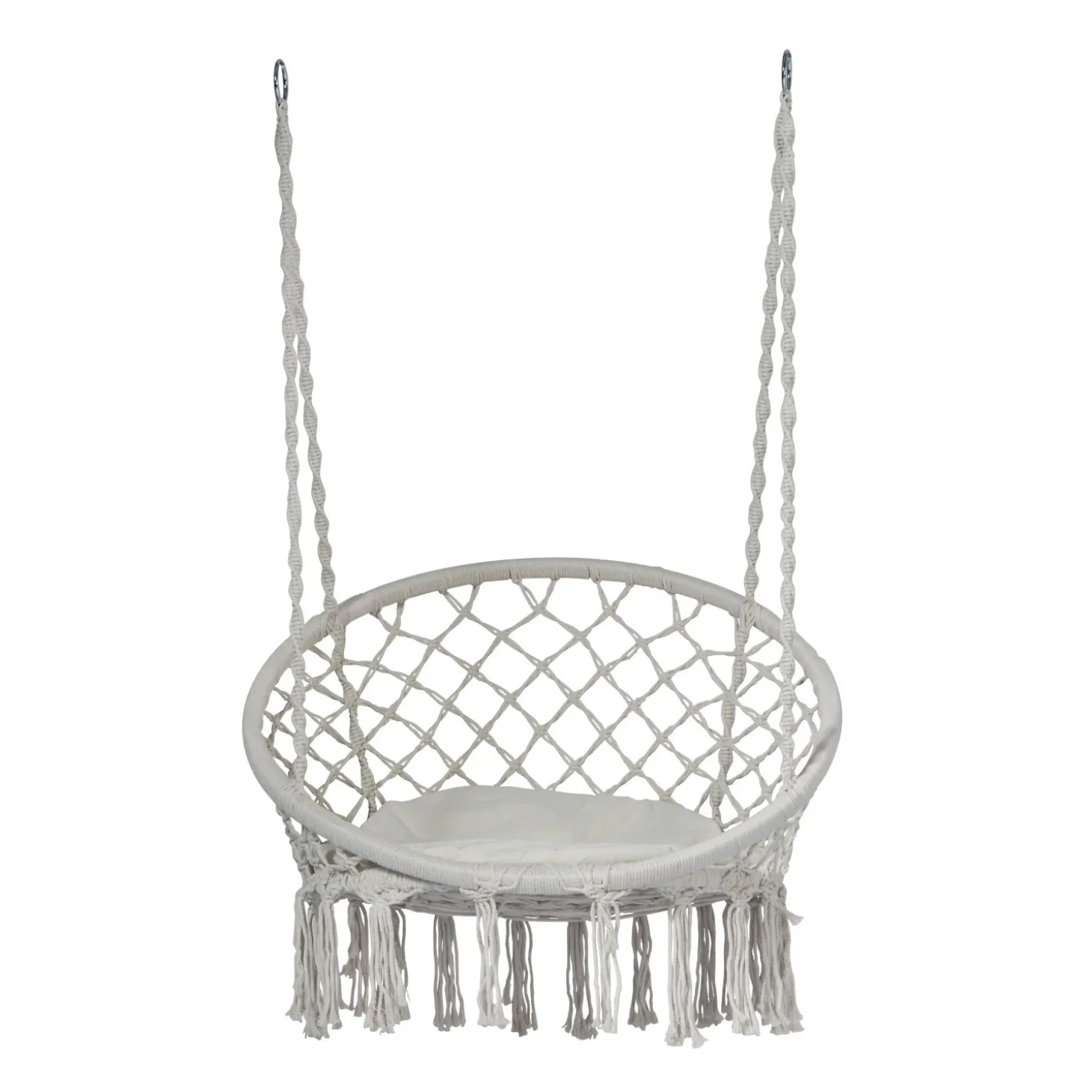 Poltrona sospesa in corda naturale 55x78x65 cm