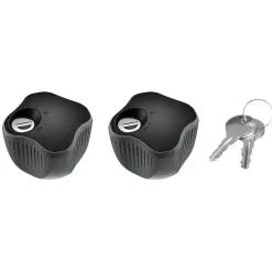 Pomelli con serratura per portabici 2 pz.
