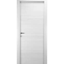 Porta a battente reversibile Urban bianco 80x210 cm