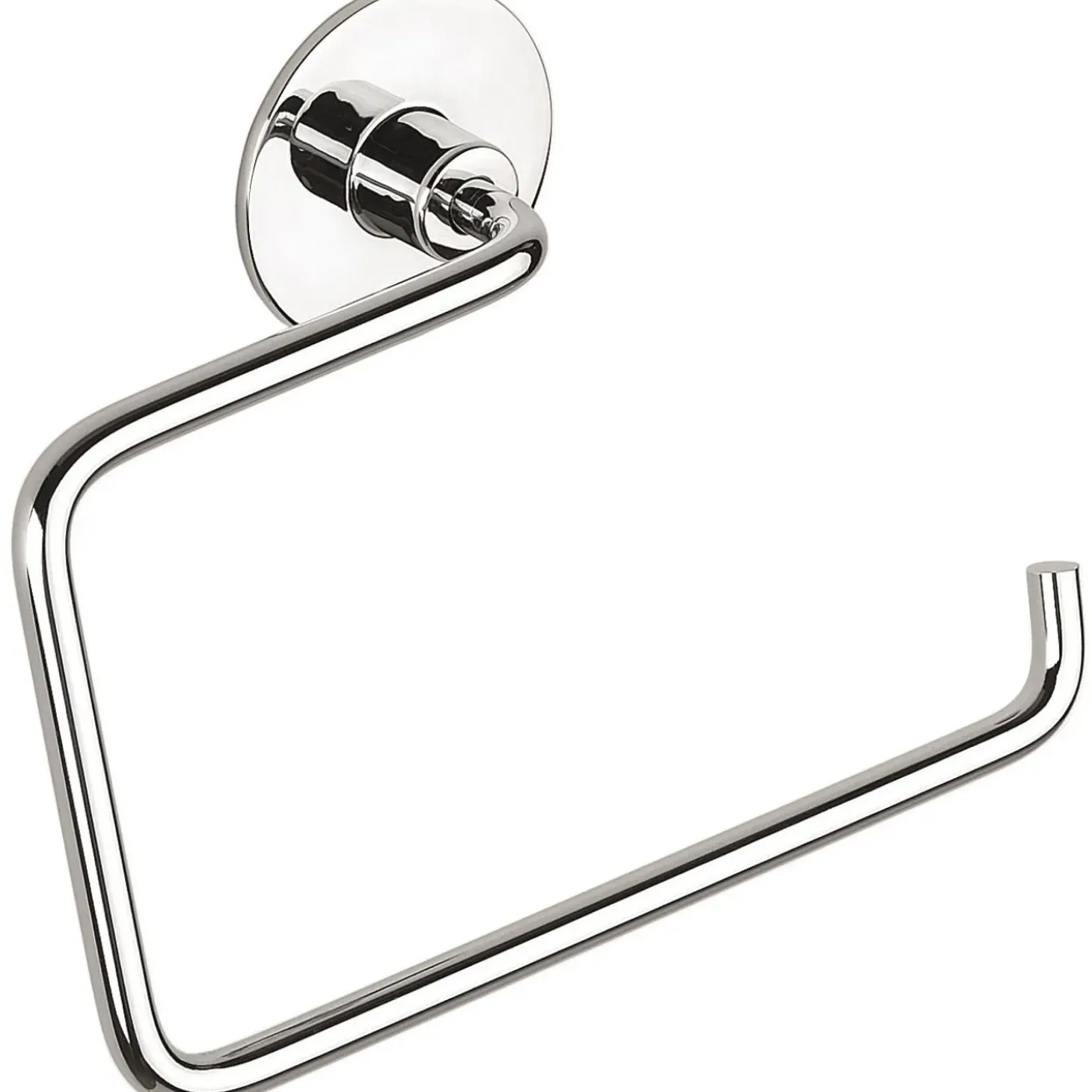 Porta asciugamani ad anello Wind cromo