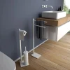 Porta asciugamani da terra Trilly bianco 84,5 cm