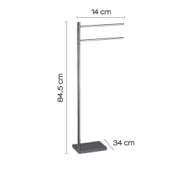 Porta asciugamani da terra Trilly grigio 84,5 cm