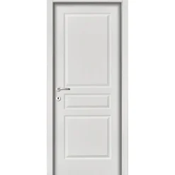 Porta battente destra Boston bianco laccato 210x80 cm