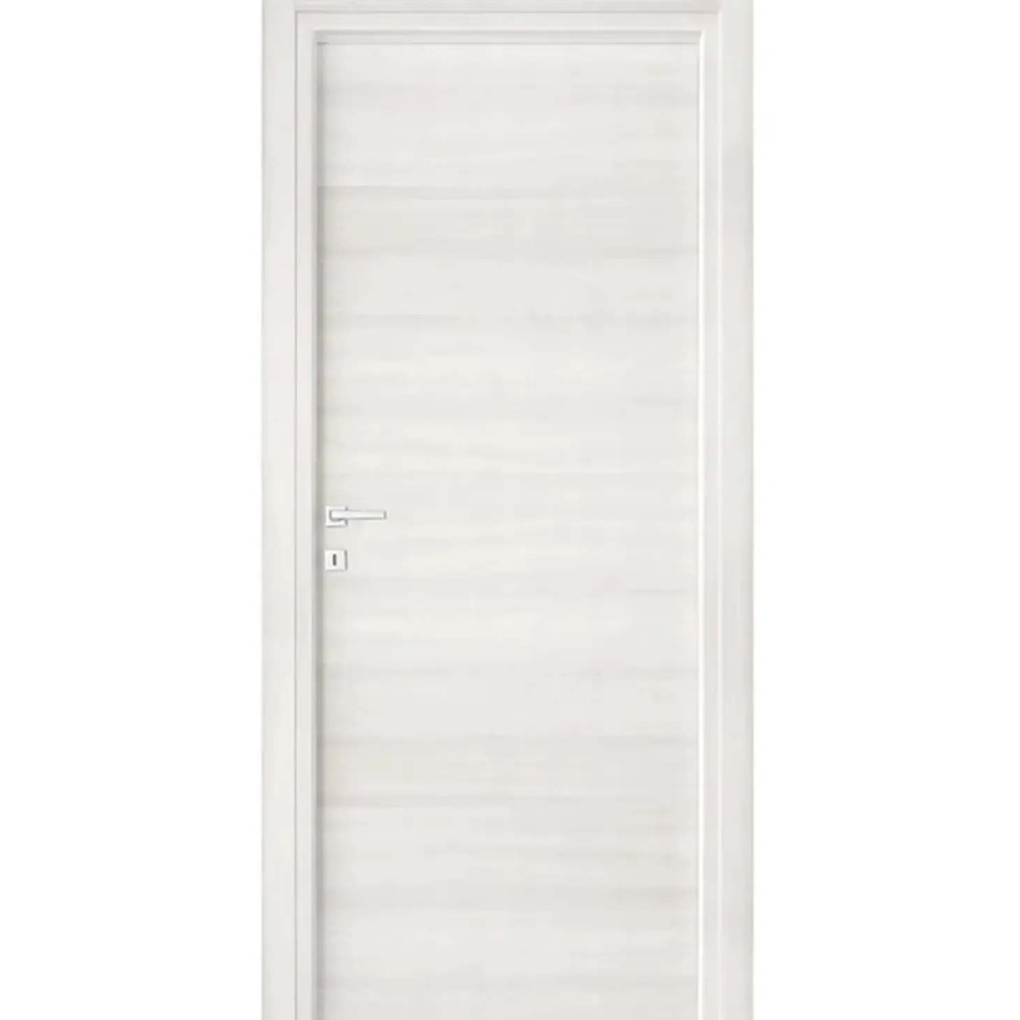 Porta battente reversibile Badia grigio 210x70 cm