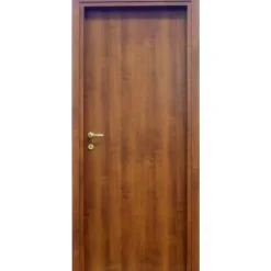 Porta battente reversibile Badia noce 200x60 cm