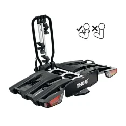 Portabici da gancio traino EasyFold XT 3 bici 13 poli Fix4Bike