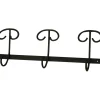 Portabito in ferro battuto leggero 3 posti 225 x 60 mm