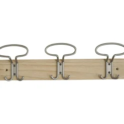 Portabito tre posti in abete rovere sbiancato h. 70 x 420 mm