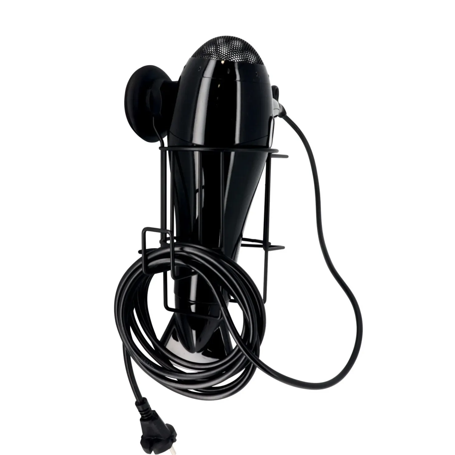 Porta phon Bestlock in metallo laccato nero
