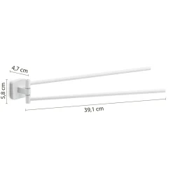 Portasalviette Tonga snodo bianco matt