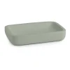 Portasapone bagno Ylenia in resina verde salvia matt