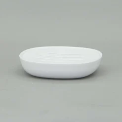 Portasapone in plastica Kubik bianca