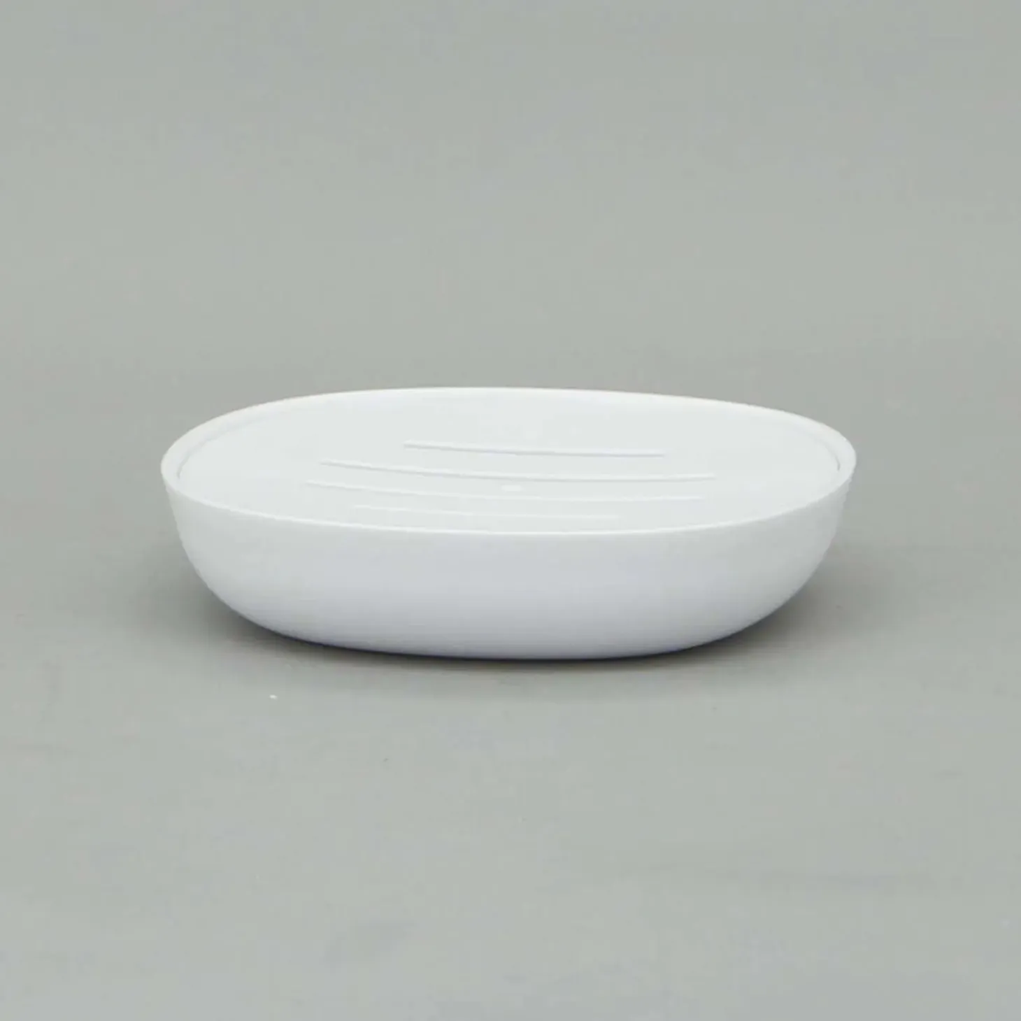 Portasapone in plastica Kubik bianca