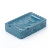 Portasapone bagno Vivienne in ceramica blu