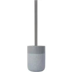 Portascopino in ceramica Rock grigio