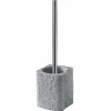 Portascopino bagno Aries H 40 cm grigio