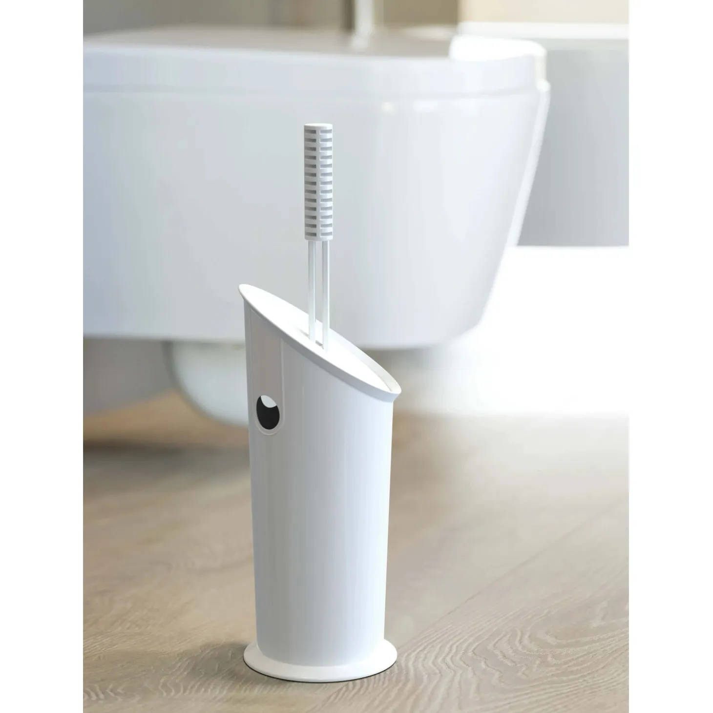 Portascopino bagno BOX H 39,5 cm bianco
