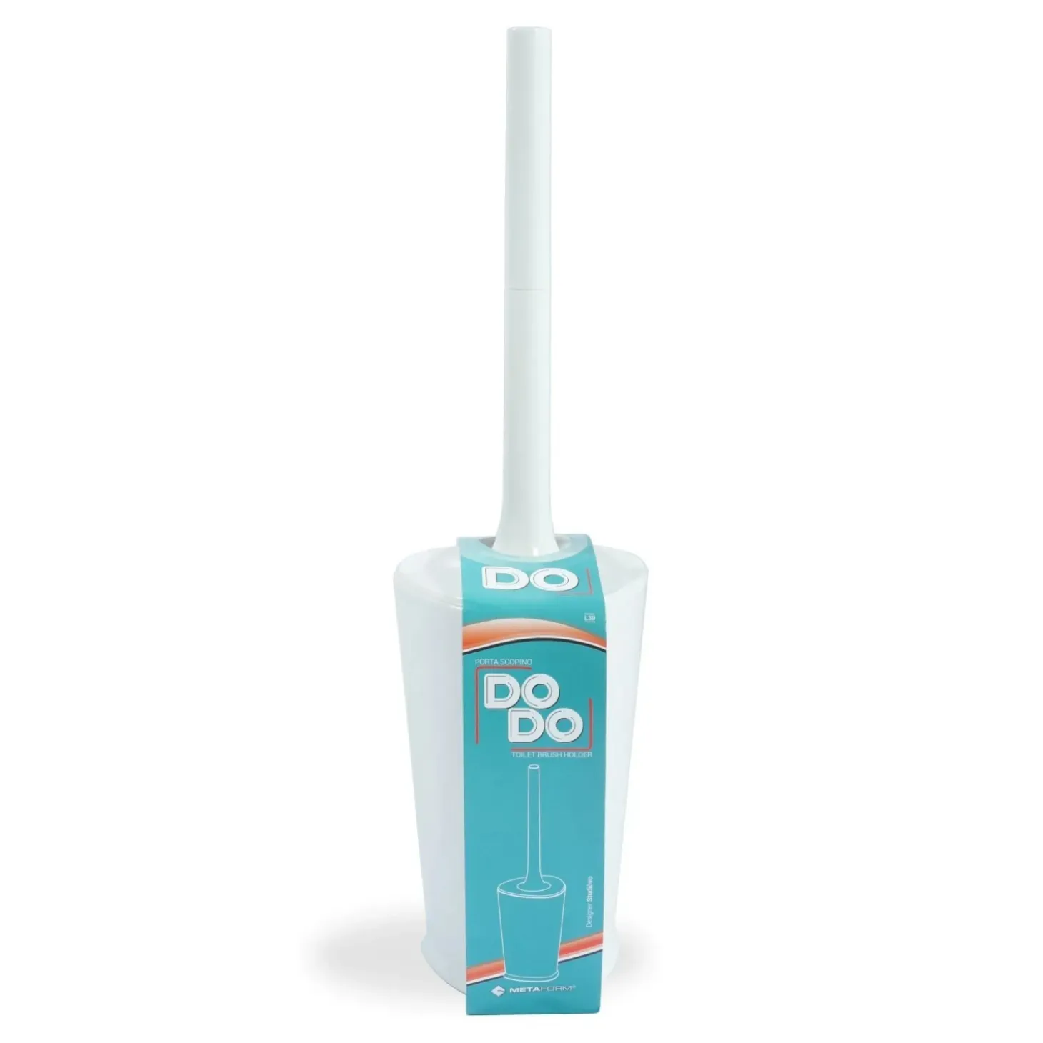 Portascopino bagno Dodo H 36 cm bianco