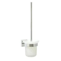 Portascopino bagno Ekkro EK221 H 39 cm cromato