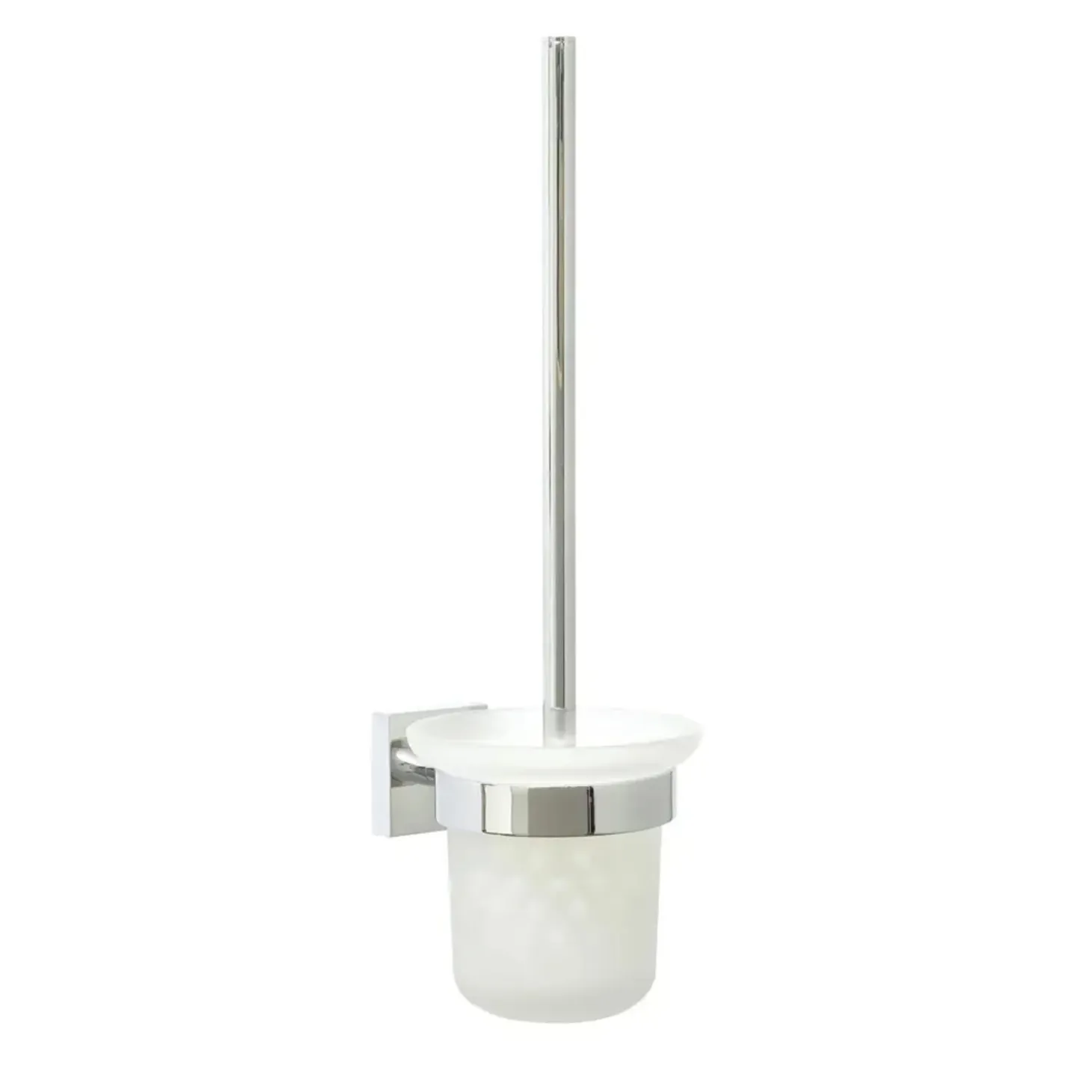 Portascopino bagno Ekkro EK221 H 39 cm cromato