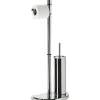 Portascopino bagno Hibiscus H 75 cm cromato