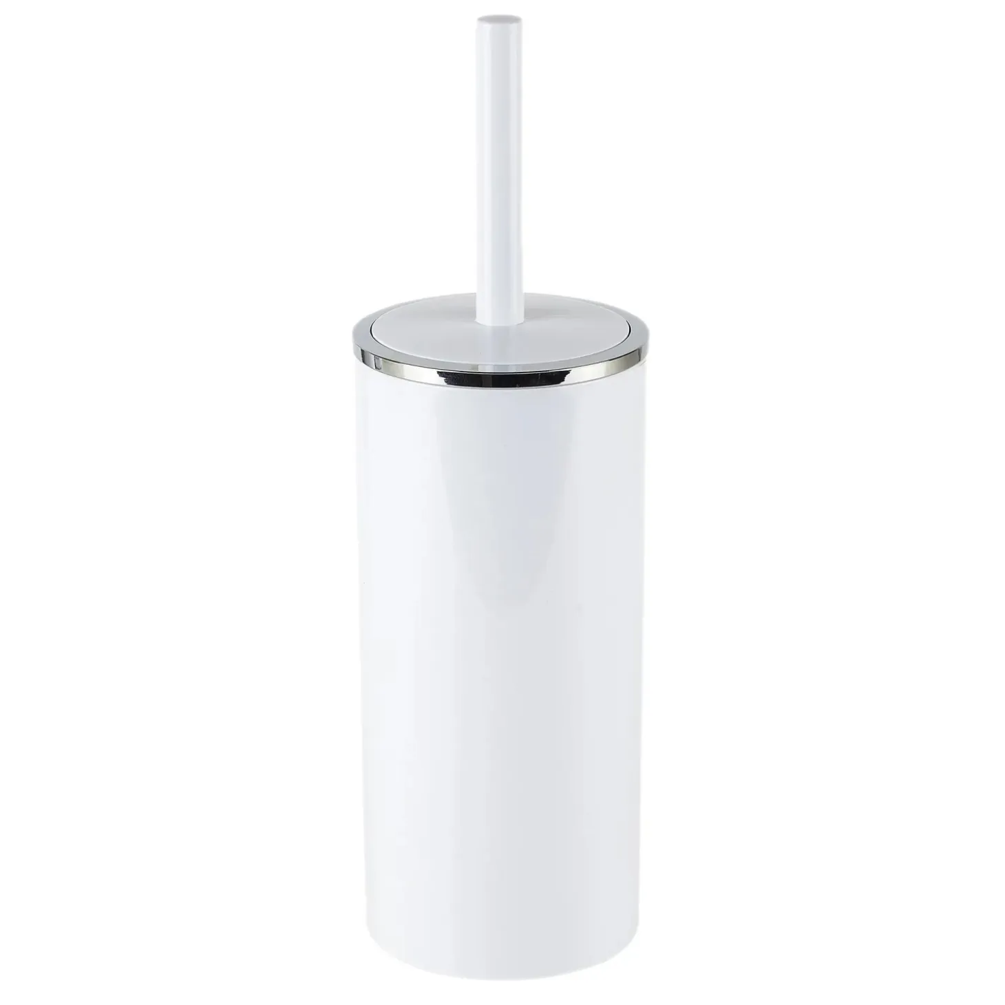 Portascopino bagno Ivory H 33 cm bianco cromato