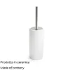 Portascopino bagno Kelly H 40 cm bianco