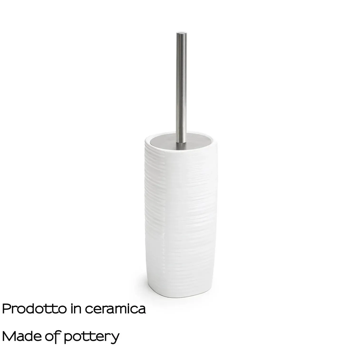 Portascopino bagno Kelly H 40 cm bianco