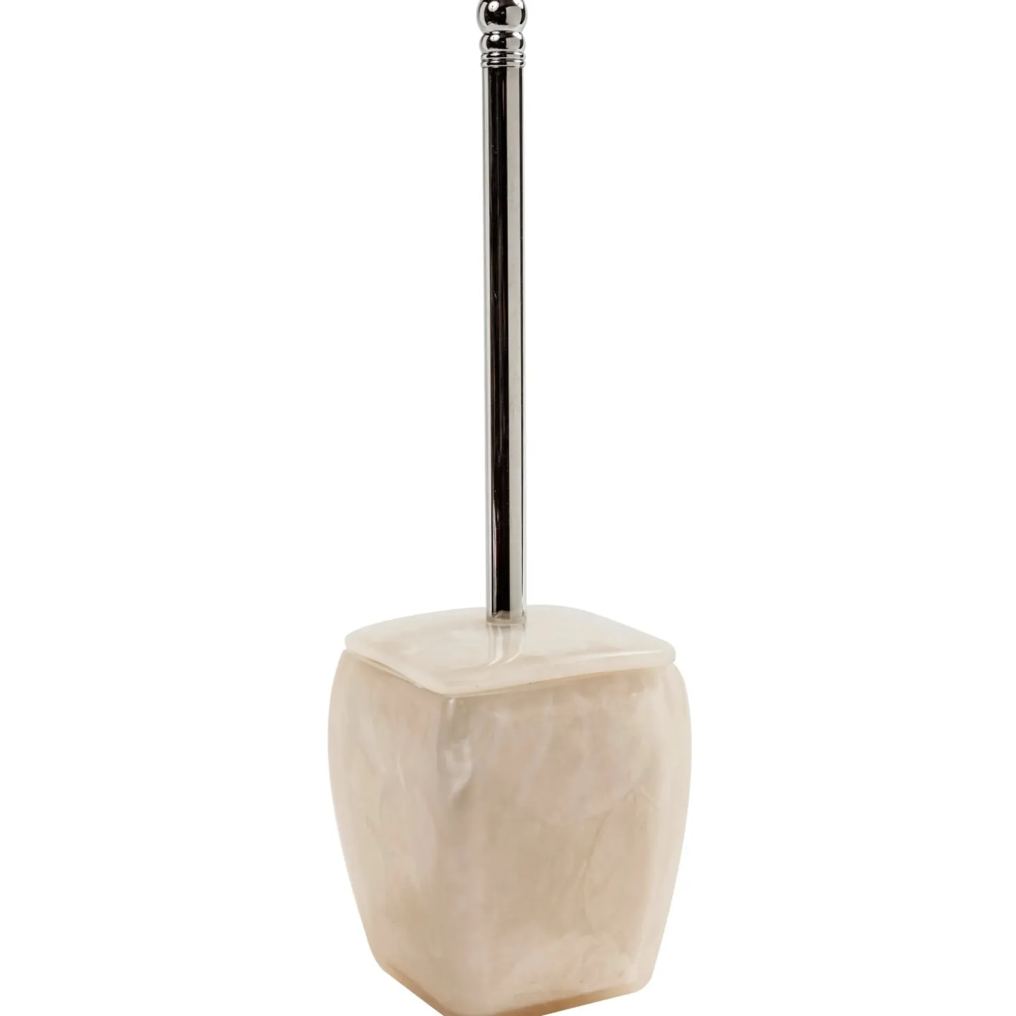 Portascopino bagno Madreperla H 40 cm bianco