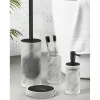 Portascopino bagno Marmor H 20,1 cm vetro satinato