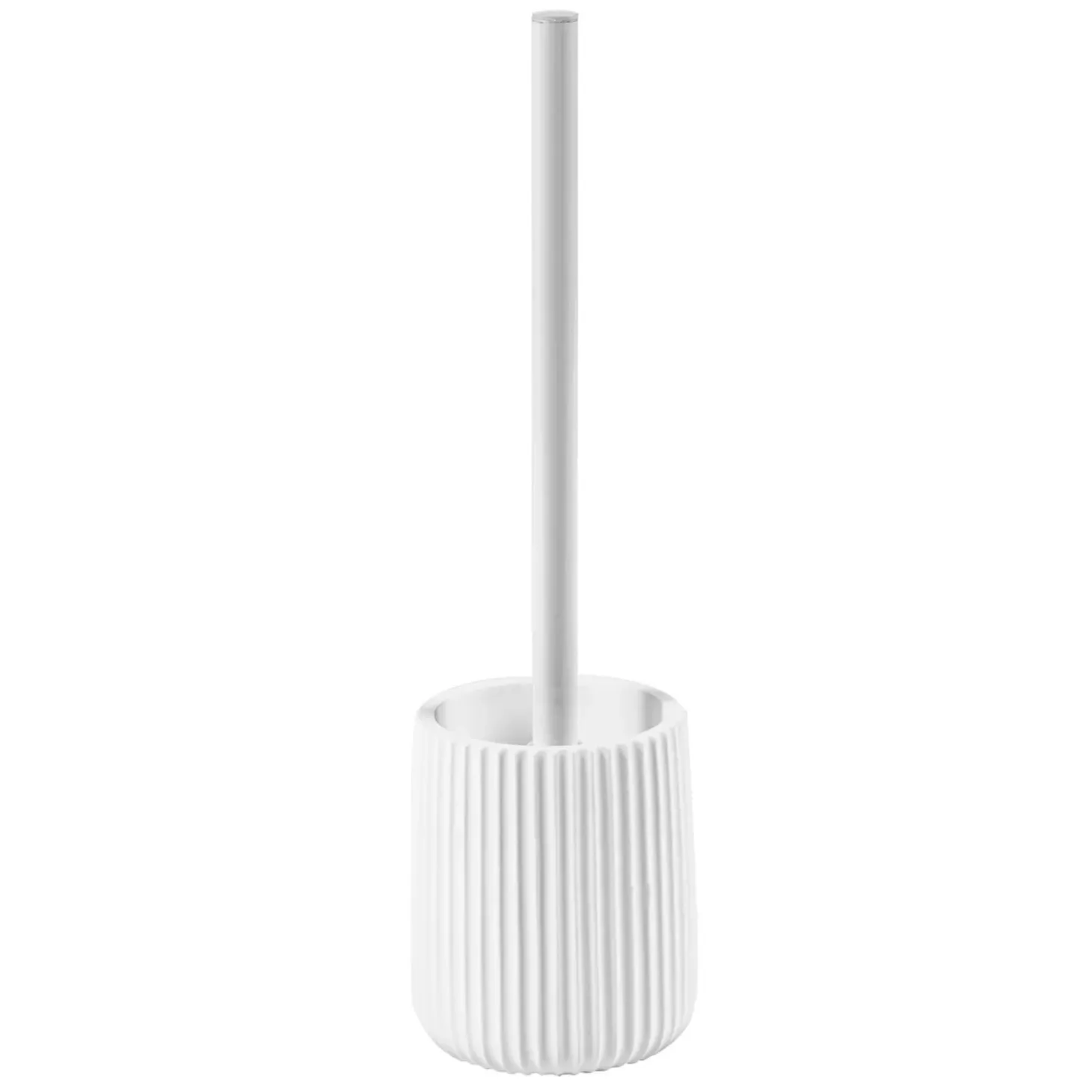 Portascopino bagno Plissè H 40 cm bianco